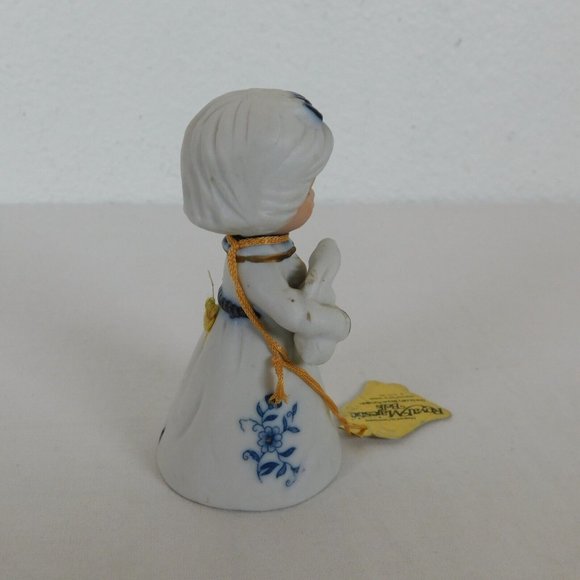 Jasco Royal Majestic Bells Porcelain Bisque Girl Bunny Figurine Origianl Tags - Picture 4 of 10